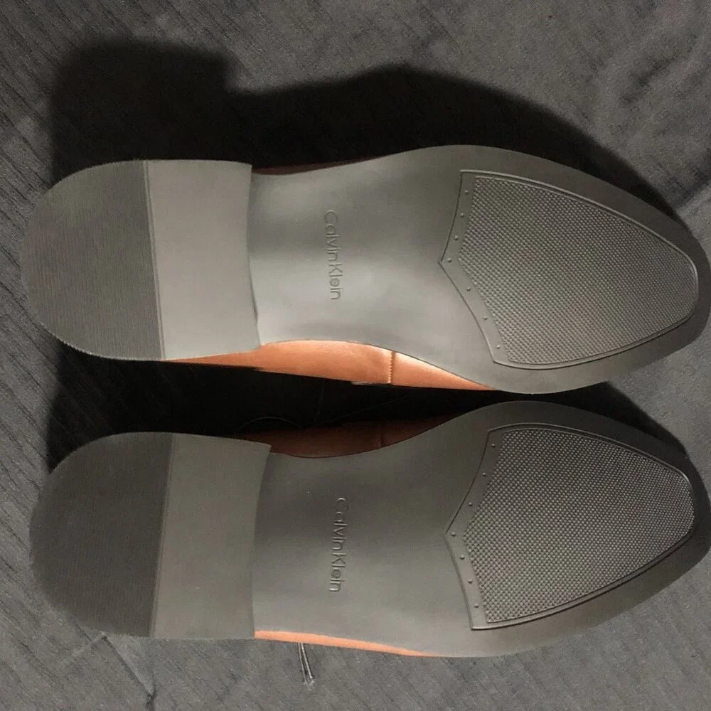 Calvin Klein Men's Oxford Brown Dress Shoes, Size 9, Pointed Toe, Loafers - Picture 4 of 5